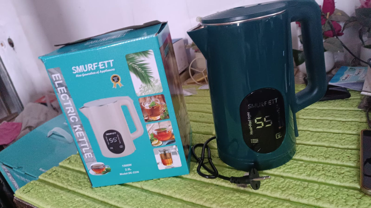 Temperature display electric kettle 55 degrees constant temperature electric kettle (1500W, 2.5 Ltr. / 1 Pc)
