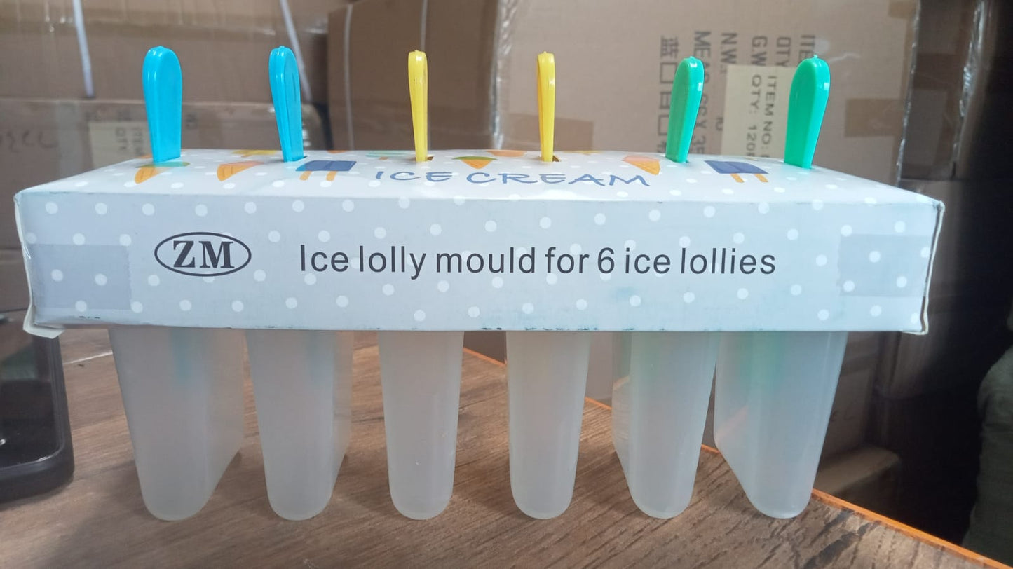 Ice Candy Maker Upgrade sicle Molds Sets 6 Ice Makers Reusable Ice Lolly Cream Mold Home-Made sicles Mould with Stick