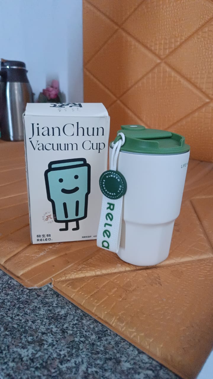 Thermos Cup Stainless Steel Cold Coffee Cup (460Ml Approx)