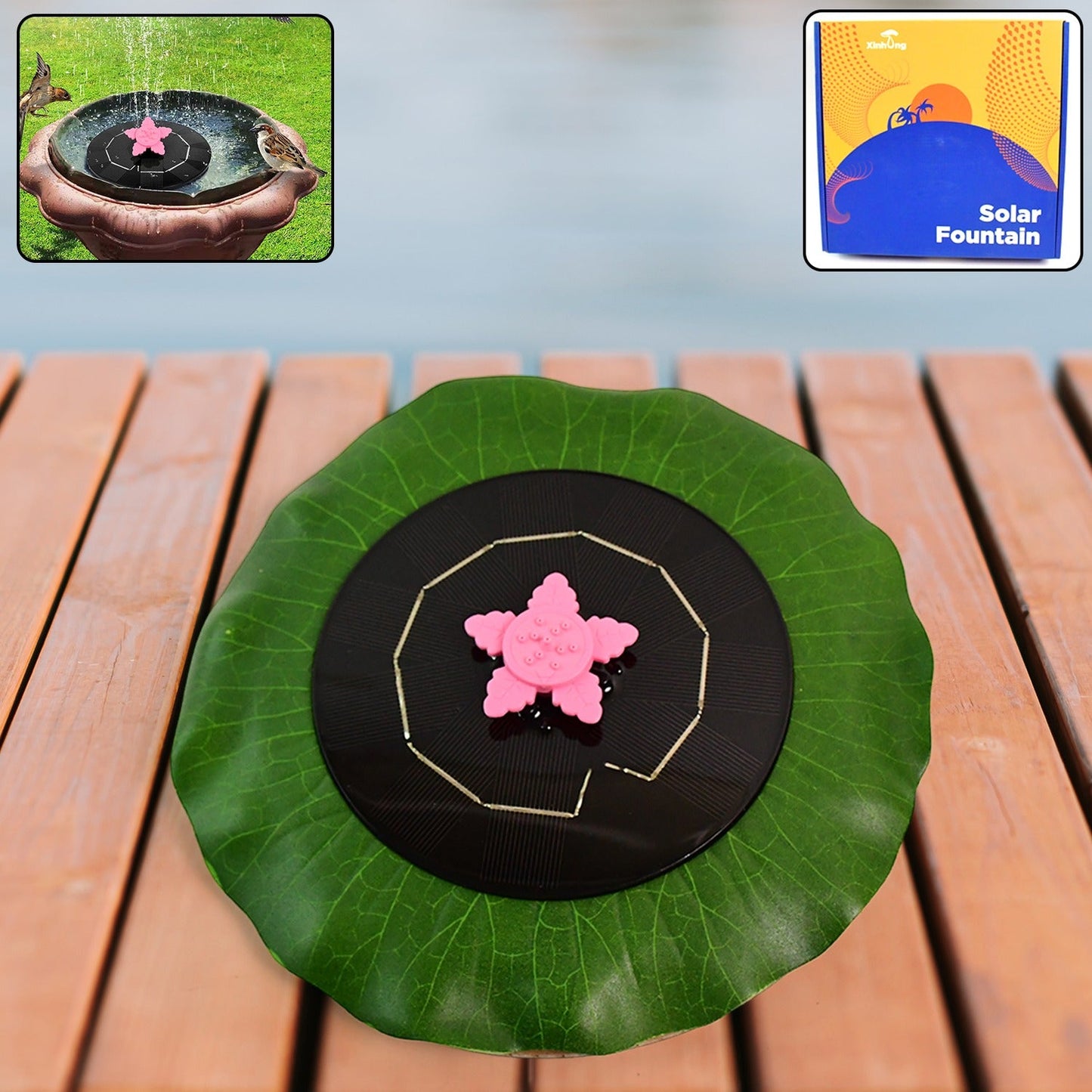 Garden Glow Solar Fountain