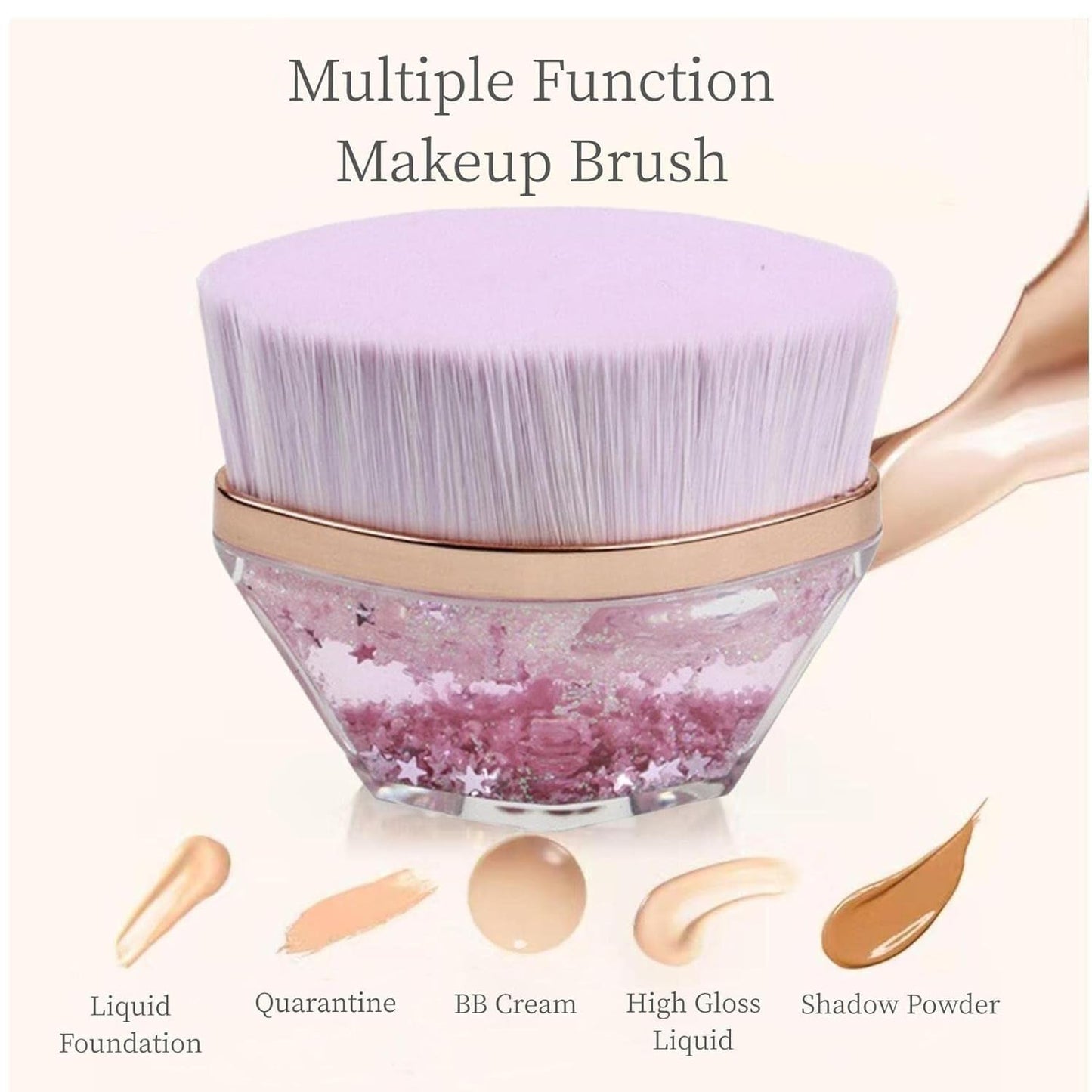 Glitter Cosmetic Brush with Starry Gel Base (1 Pc)