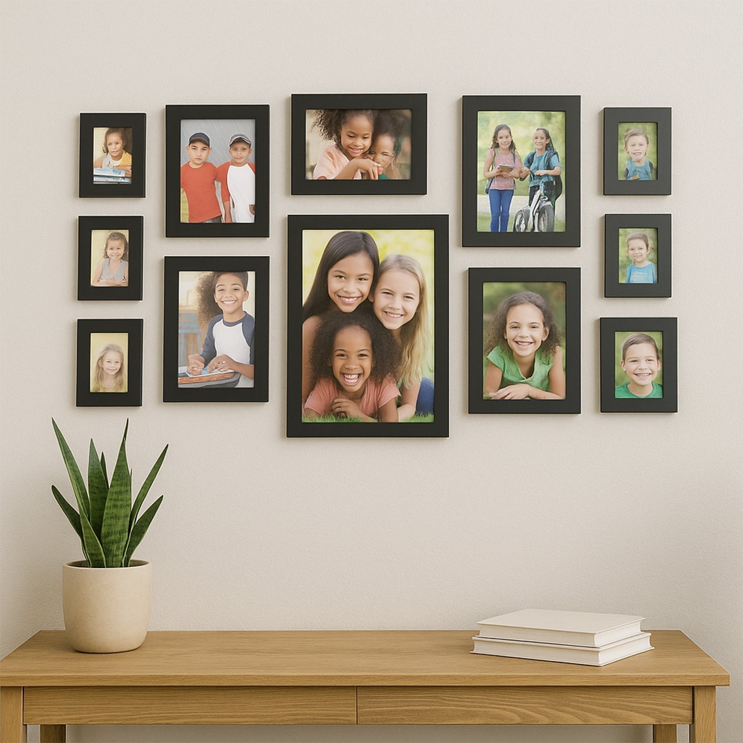 Black 12 Photo Frame Set