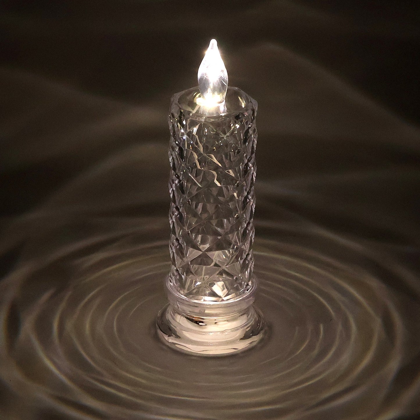 Decorative LED Crystal Candle Light (1 Pc)
