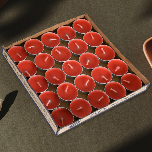 Tealight Candles Set, Smokeless Candles, Tealight Diwali Candles for Diwali, Home Decor, Decoration, Party, Festivals for Mood Dinners Parities Home Decoration Wedding Candle, Diwali (50 Pcs set)