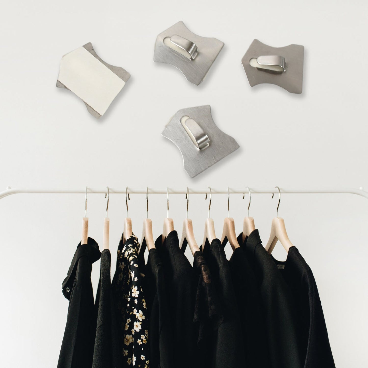 Self-Adhesive Stainless Hooks – Waterproof for Robes, Coats & Towels