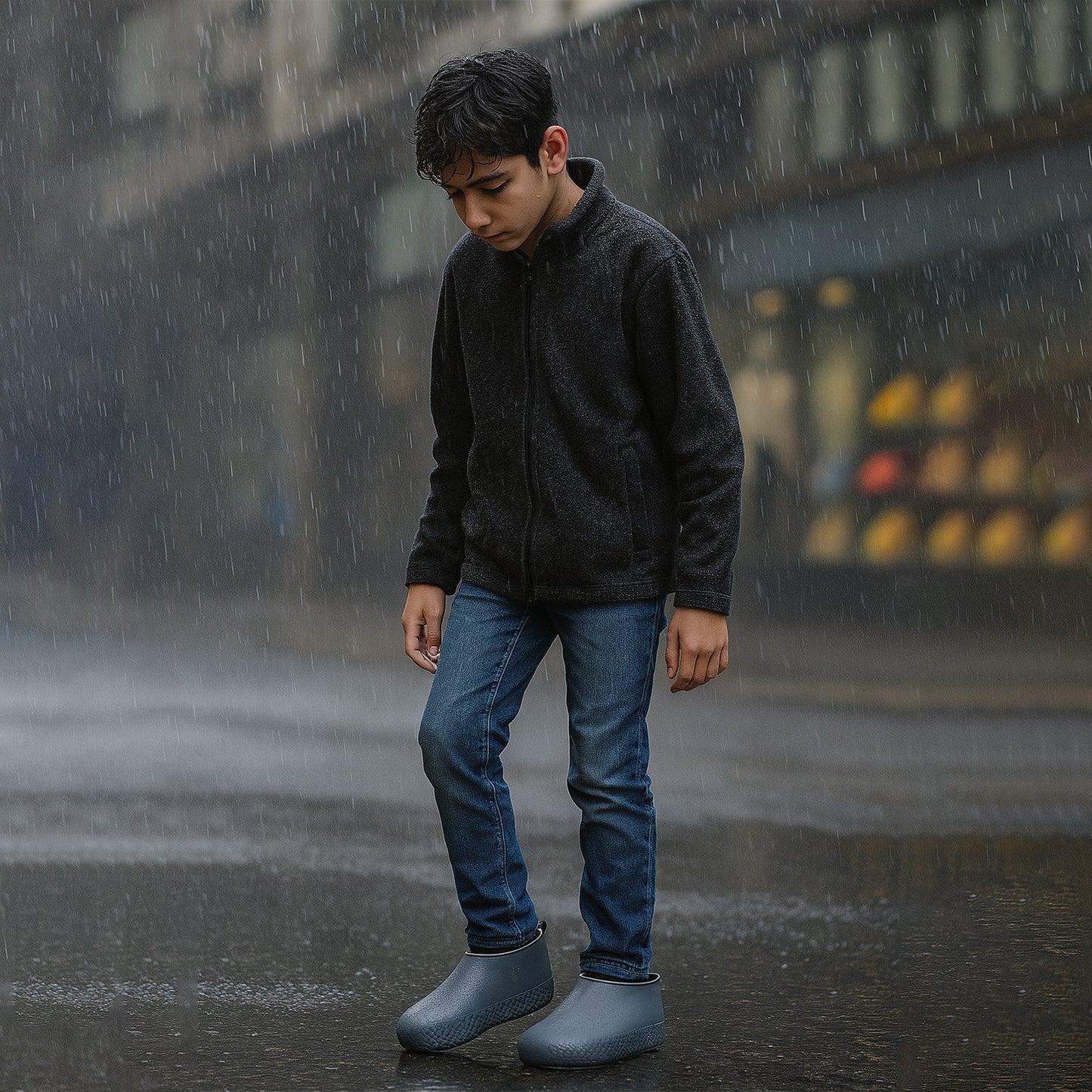 Waterproof Silicone Shoe Covers for Kids (1 Pair)