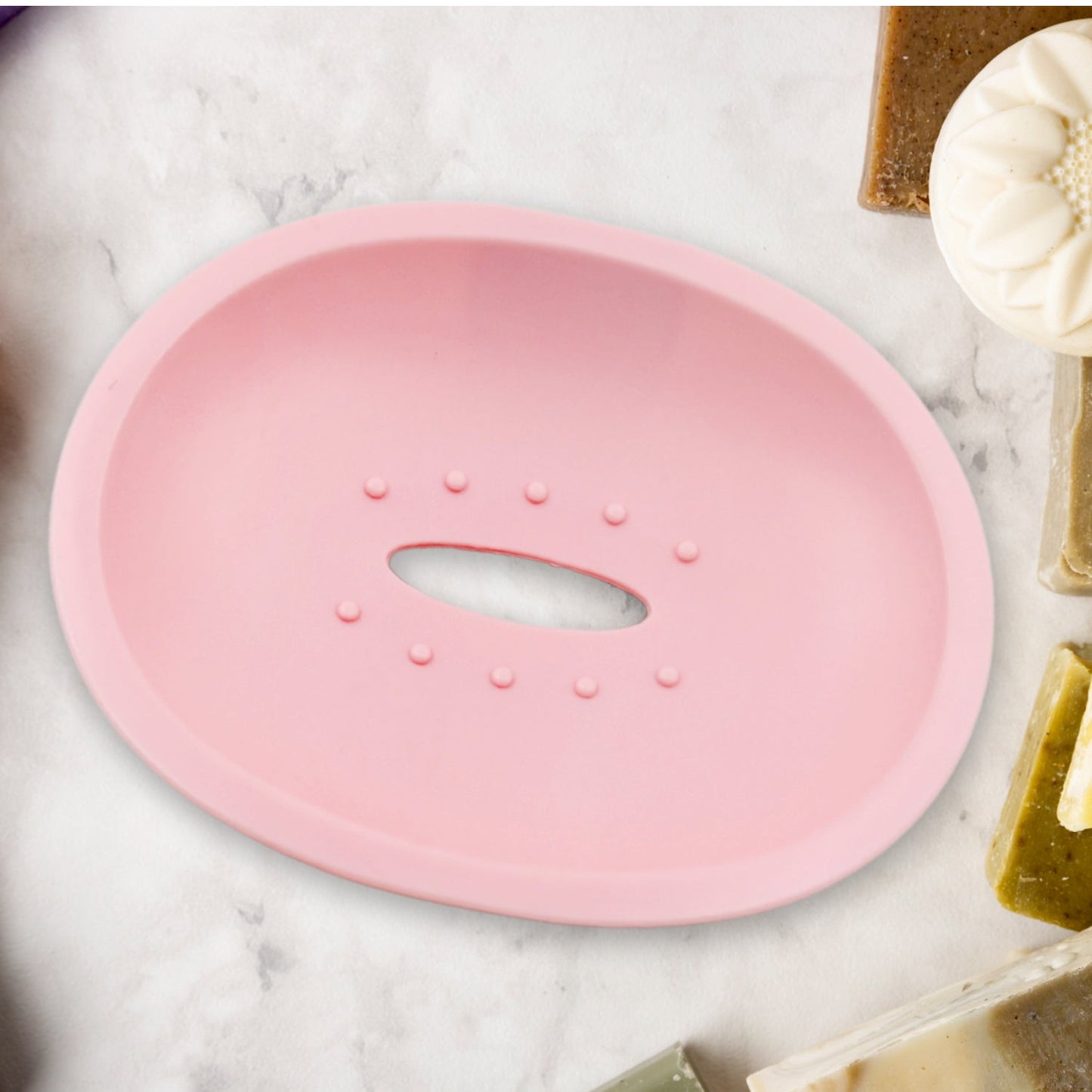 Wall Mounted 1 Layer Soap Holder with Hook Self Adhesive Plastic Soap Holder with Hook for Bathroom Kitchen Sink and Wash Basin ,Sabudani (1 Pc)