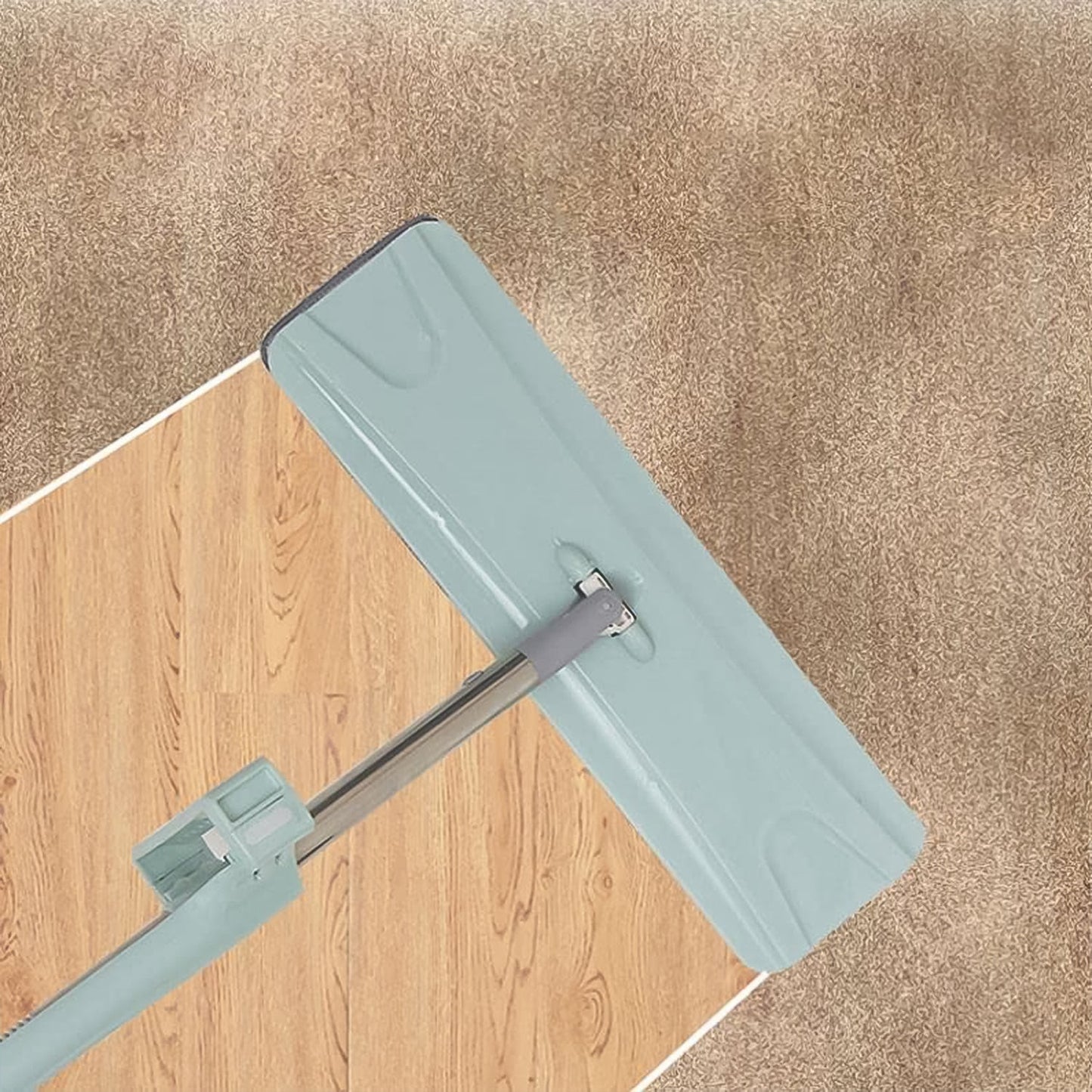 360Degree Rotation Flat Mop Floor Cleaning Microfiber Squeeze Mop Floor Clean.