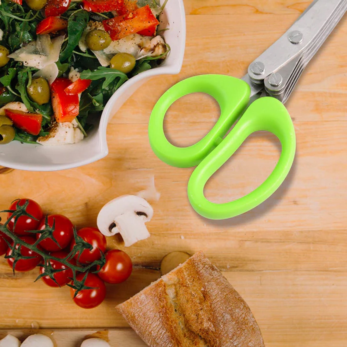 Premium 3-Blade Multipurpose Kitchen Scissors with Cleaning Comb