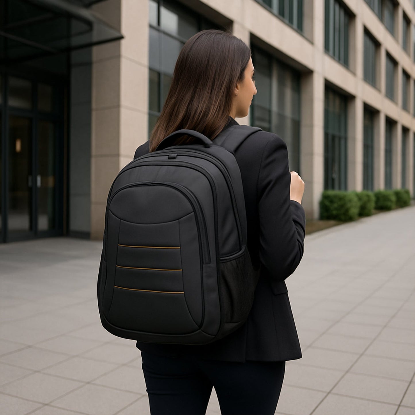 Lightweight Water-Resistant Laptop Bag with Pockets & Adjustable Strap