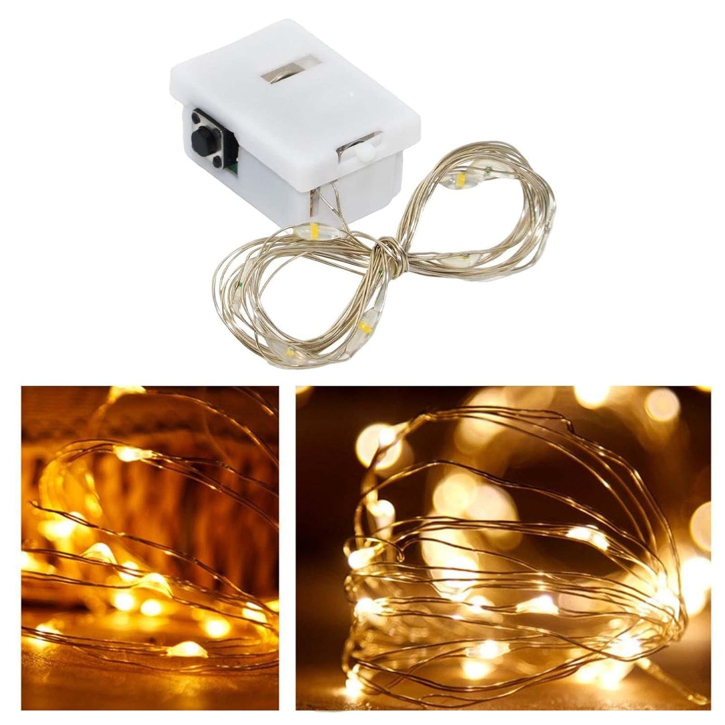 Fairy Lights Multi LED String Light, Mini Battery Operated (1 Pc)
