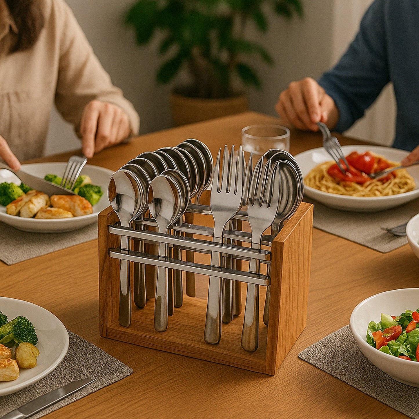 Apex Premium Stainless Steel Cutlery Set (24 Pc)