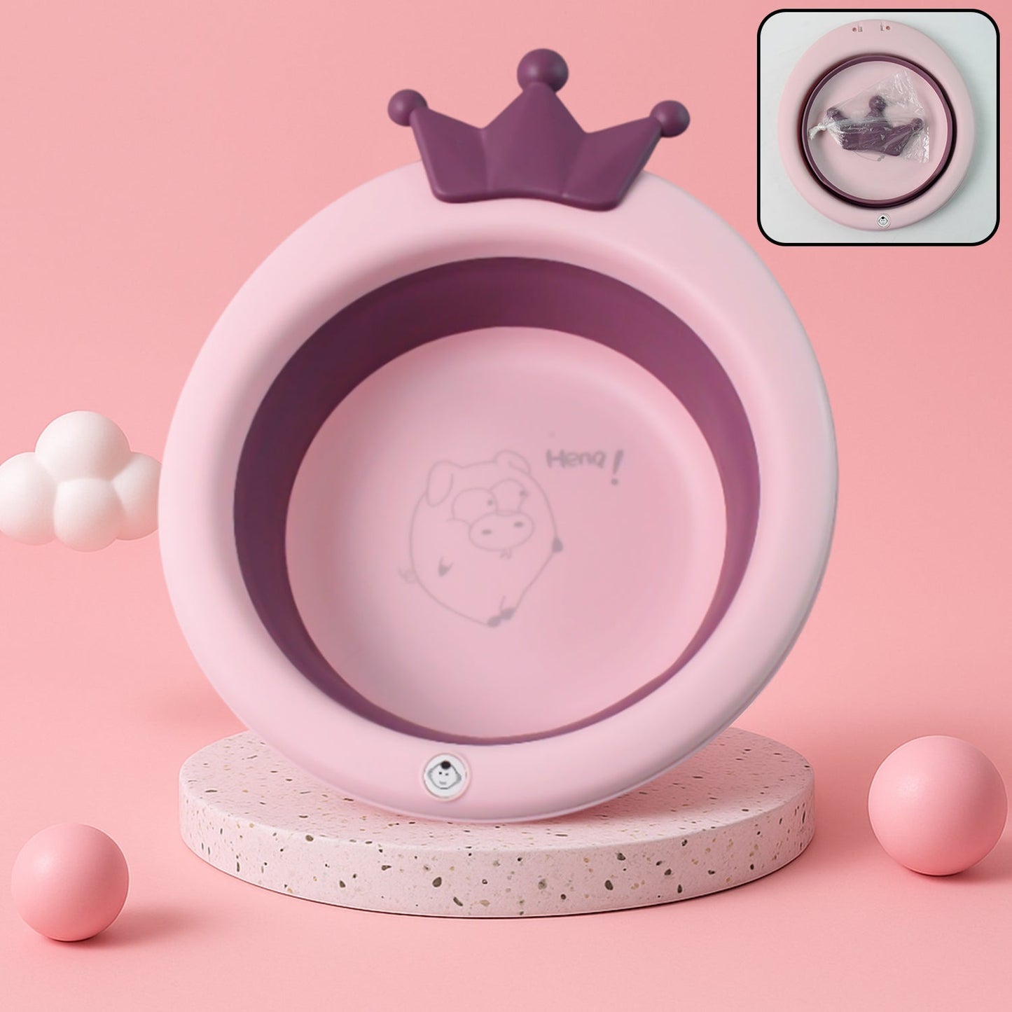 Premium Baby Bathtub with Non-Slip Base