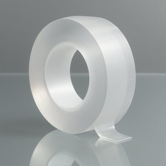 Sticky Double Sided Tape Washable Adhesive Tape Reusable (Thick / 6.5×3 Cm / 1 Pc)