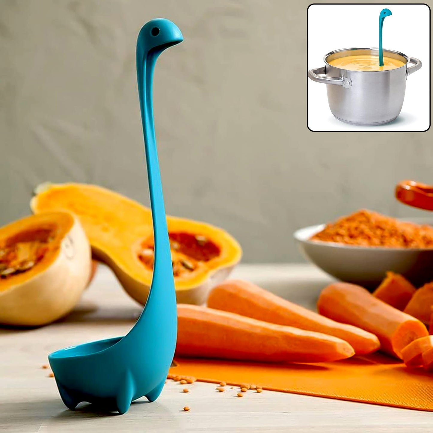 Multifunctional Colander Spoon: Soup Strainer, Long Handle, Kitchen Tool