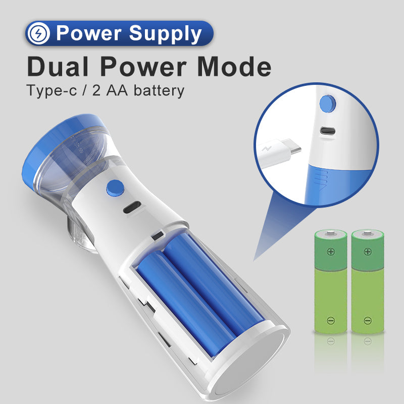 Portable Mesh Nebulizer Handheld, One Touch Operation, No Noise, High Nebulization Rate, Personal Inhalers For Breathing Problems Lightweight, Travel Friendly Nebulizer For Adults & Kids