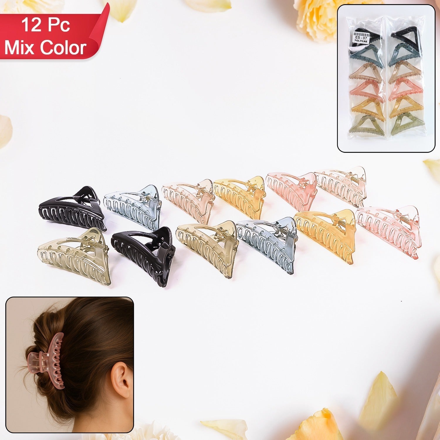 Geometric Triangle Hair Claw Clip