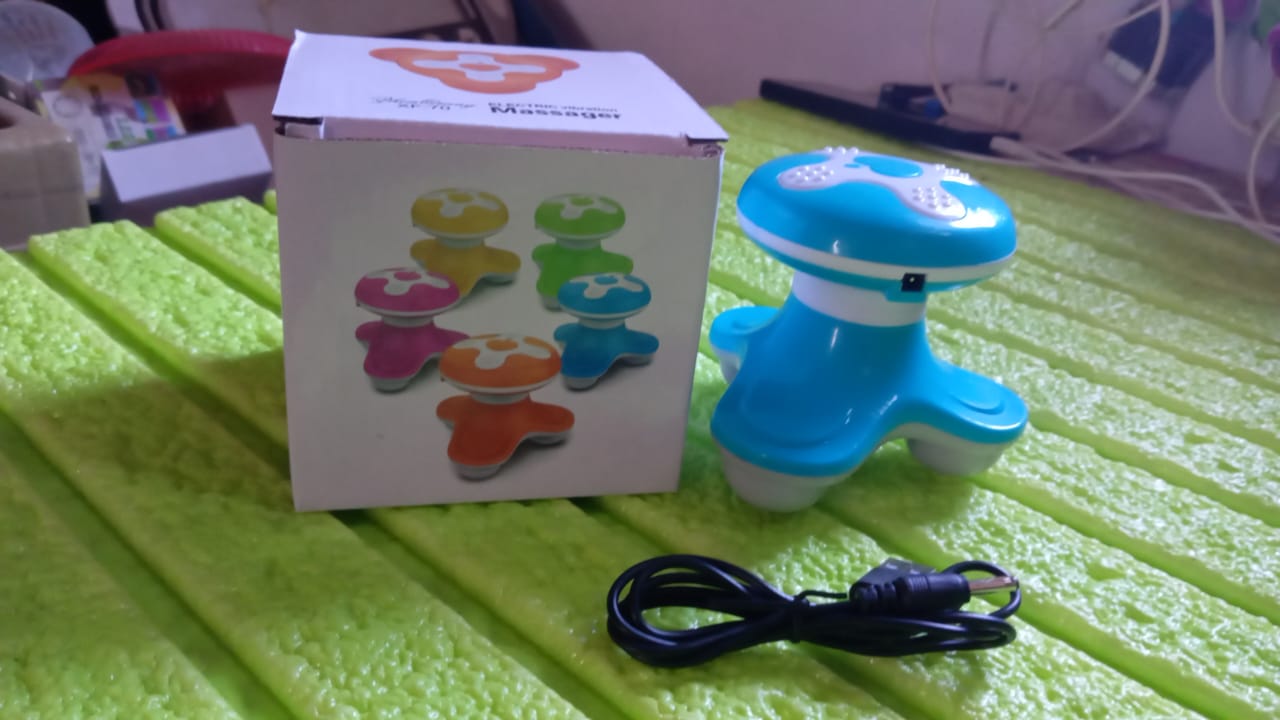 Triangle USB Mini Massager – Multifunction, Automatic Switch, Fatigue Relief (1 Pc/ Battery Not Included)