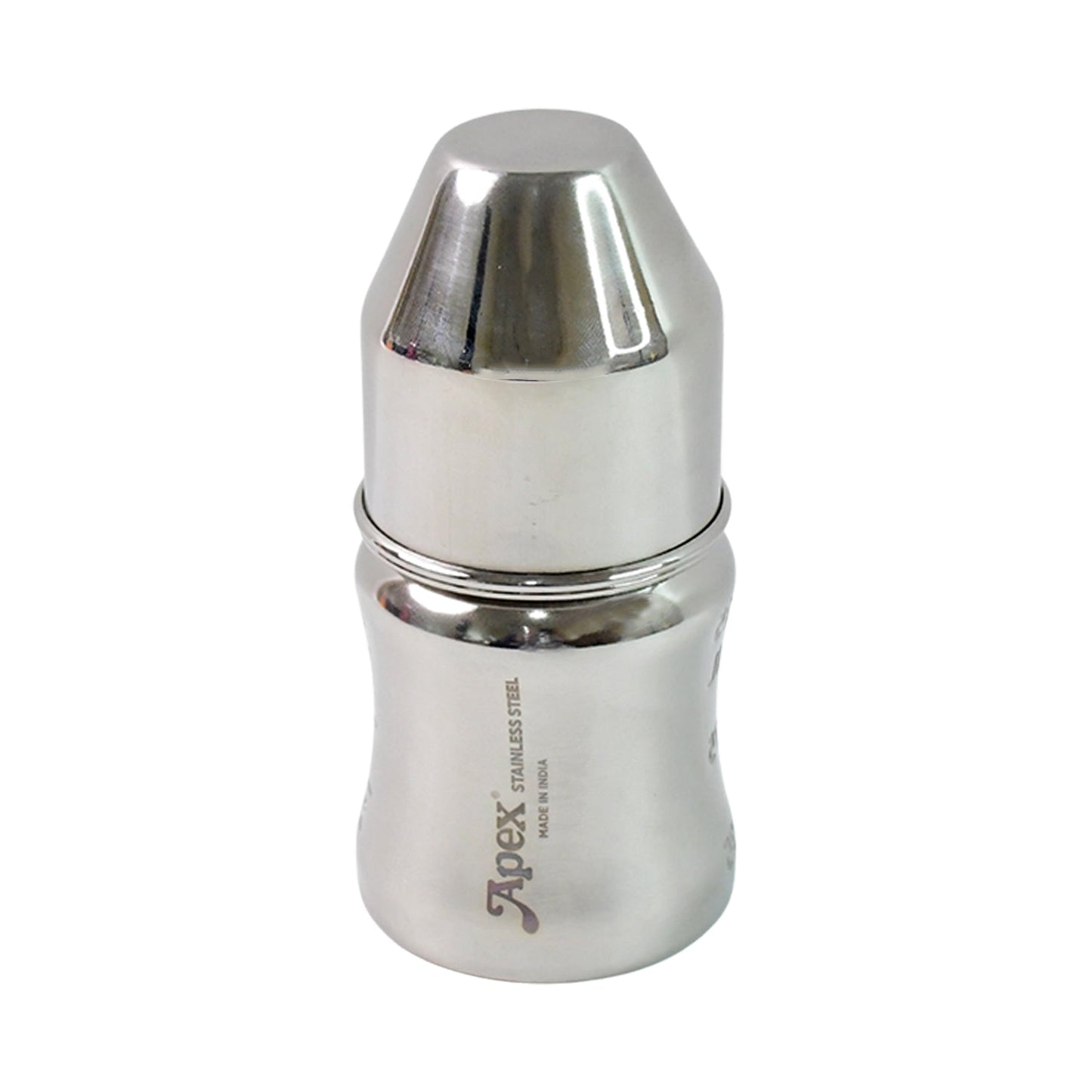 Apex Premium Stainless Steel Baby Feeding Bottle (125 ML / 1 Pc)