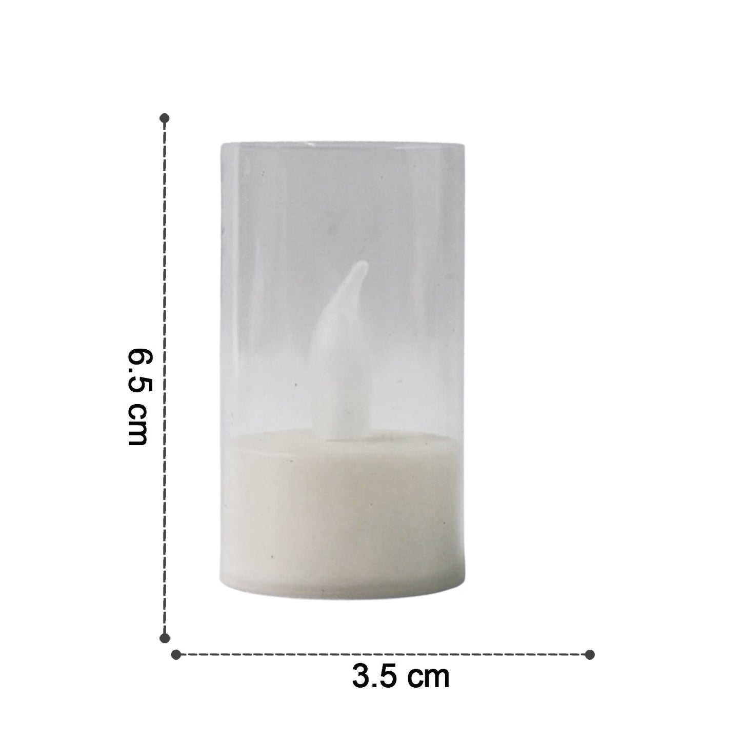 LED Candles with Plastic Covers