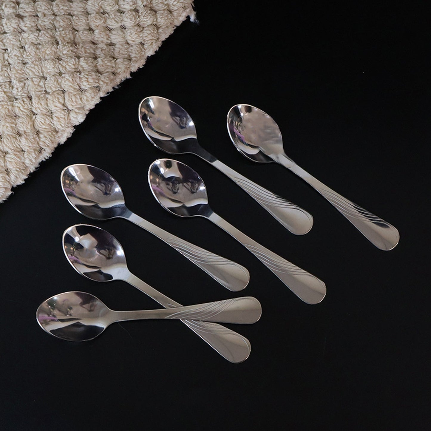 Supermom Diamond Stainless Steel Dining Spoon (6 Pc / Set)