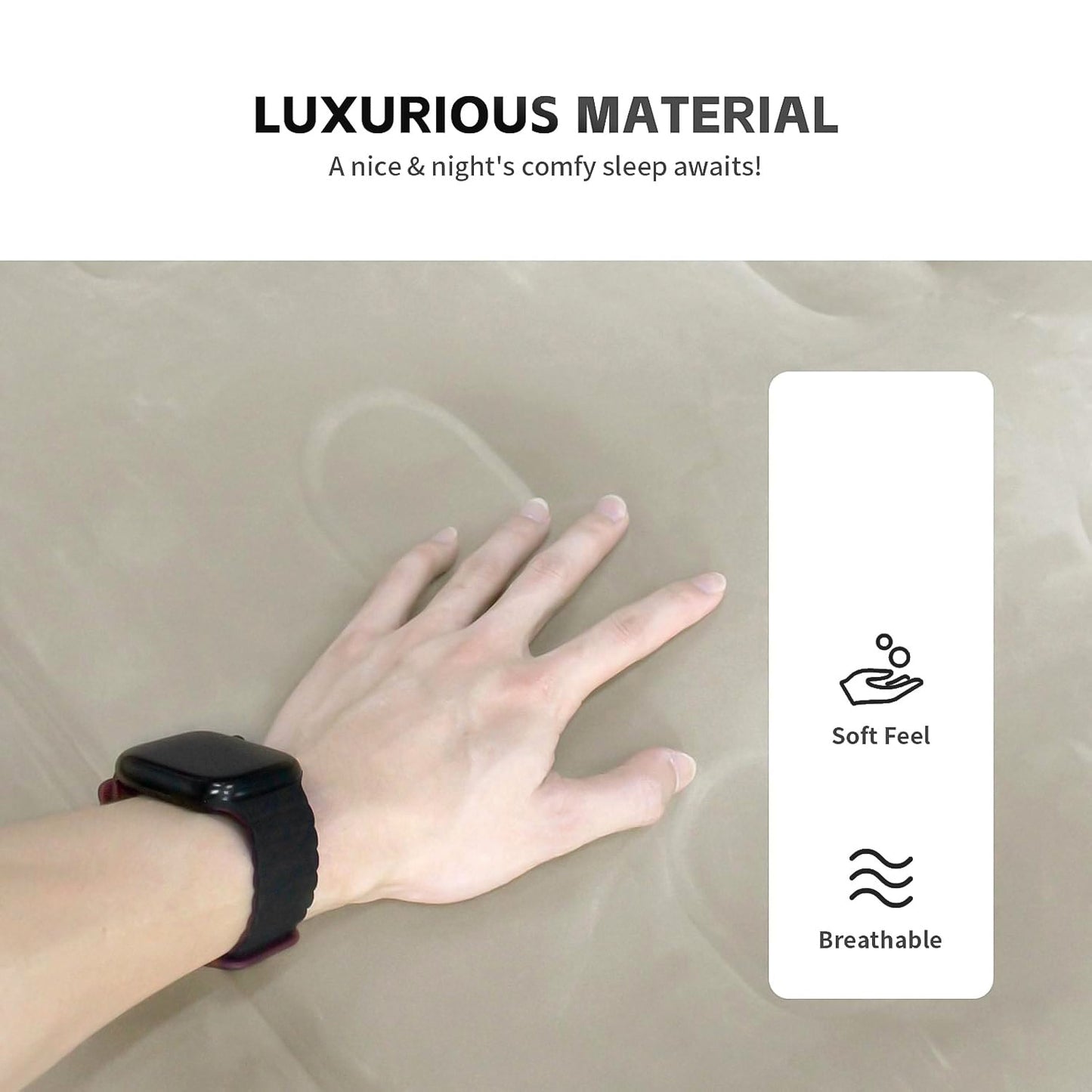 Portable Inflatable Bed Folding Lazy Bed (190x100x40 Cm / 1 Pc)