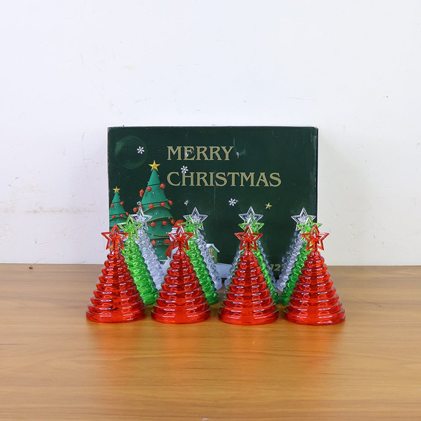 Christmas Tree Shape LED Decorative Lights (12 Pc)