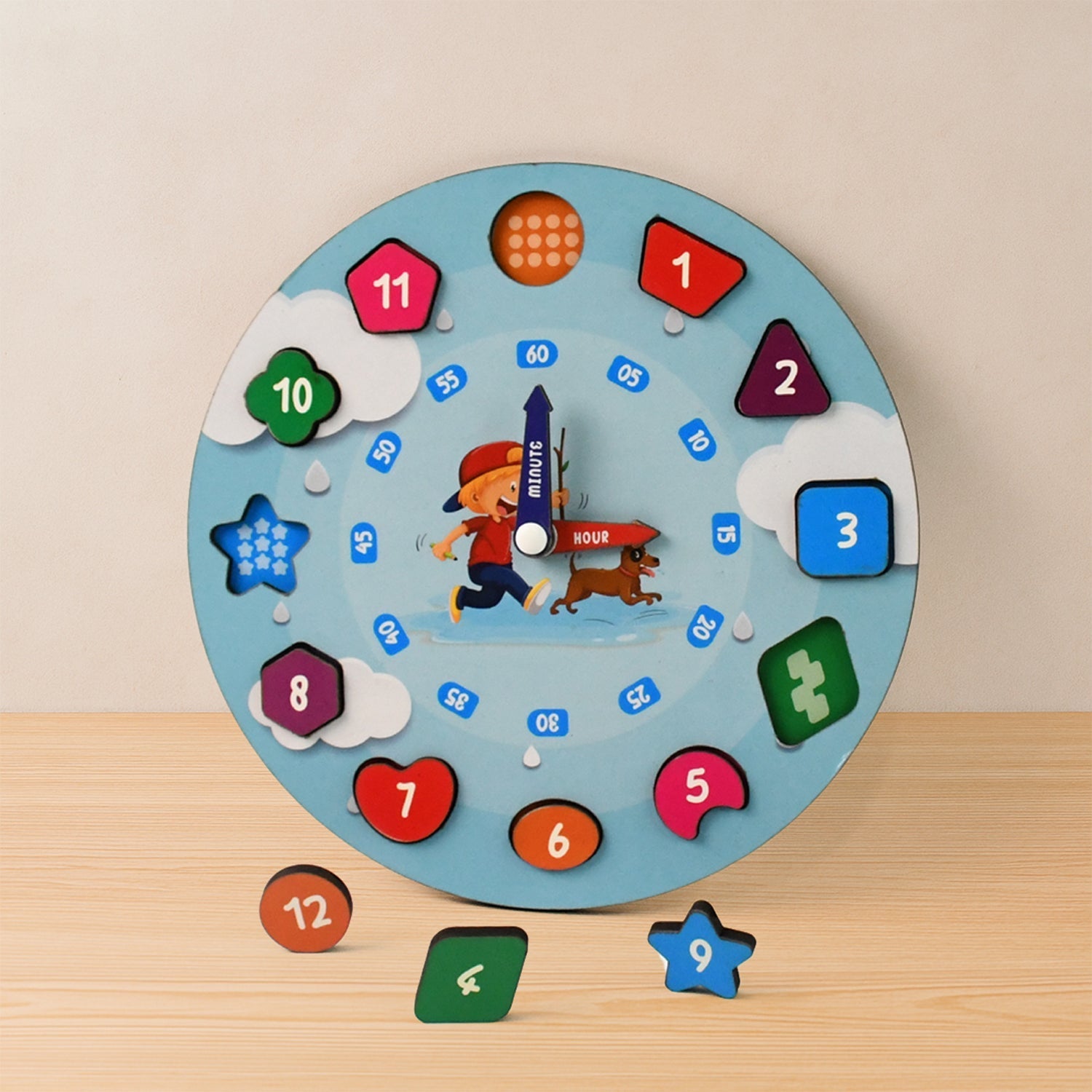Aditi Wooden Movable Clock Toy