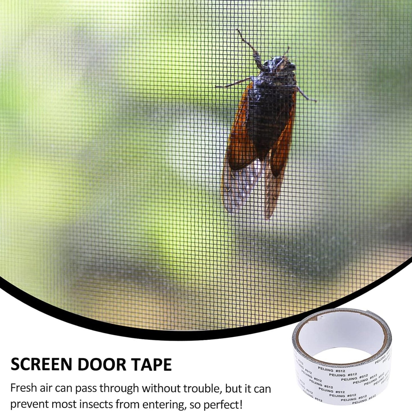 Self-Adhesive Mosquito Net Repair Tape – 2M x 5CM Roll – 1 Pc