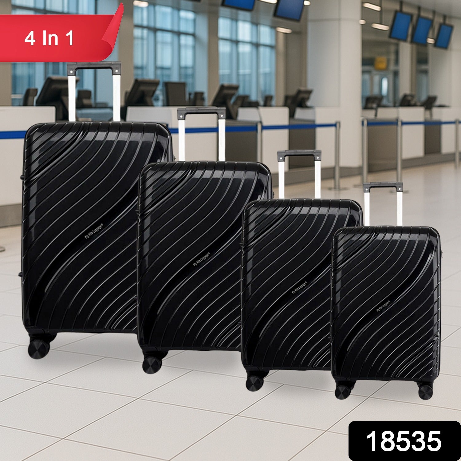 Heavy-Duty Travel Suitcase Combo Set