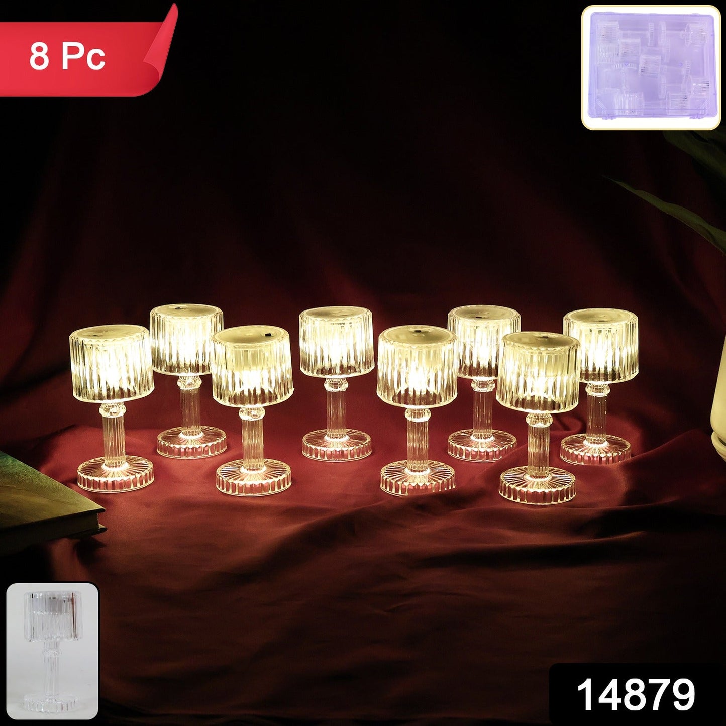 LED Crystal Wine Glass Style