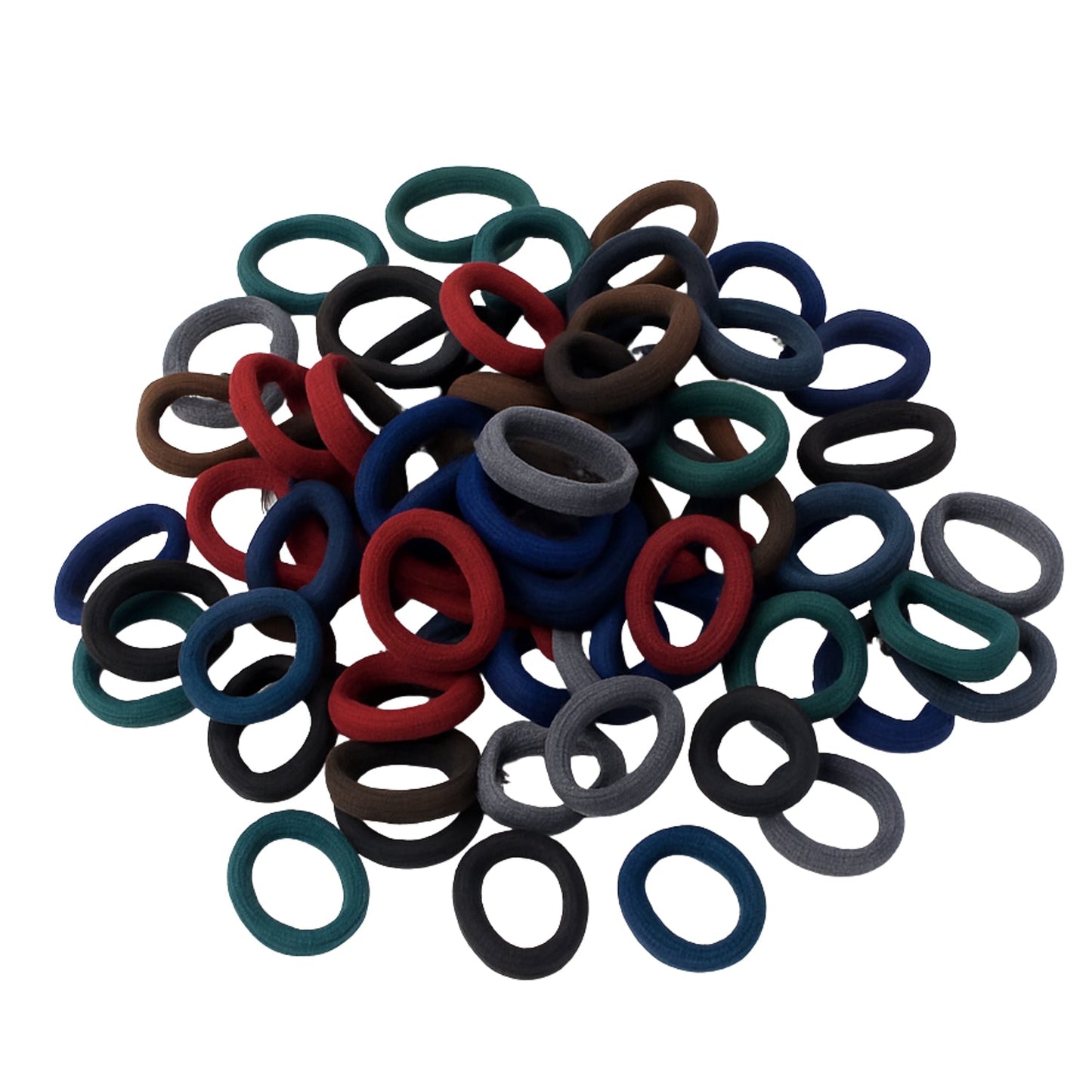 Small Hairbands Bands for Hair Rubber Bands (Pack of 100 / Multicolour), Hair accessories