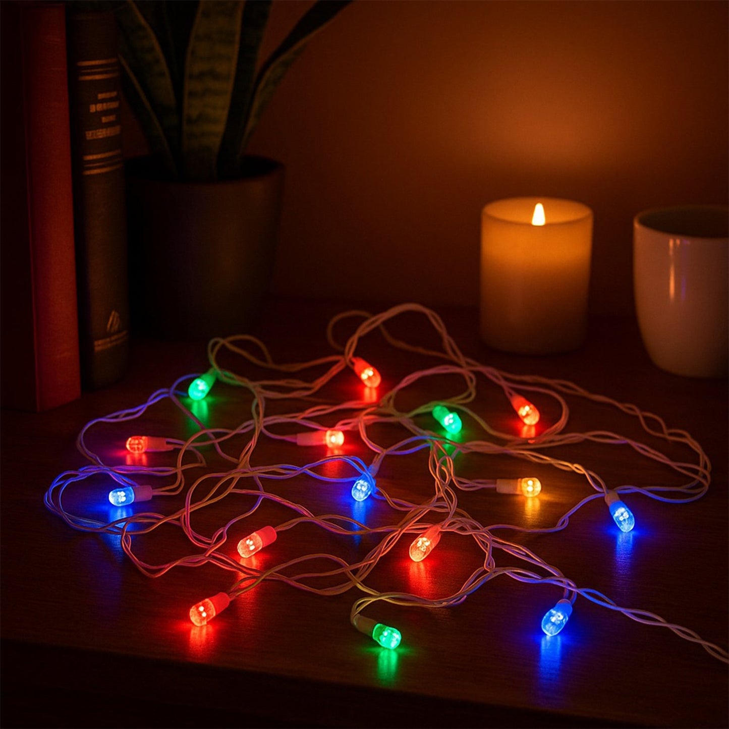 Multi-Color LED Decorative String Light (8 Meter)