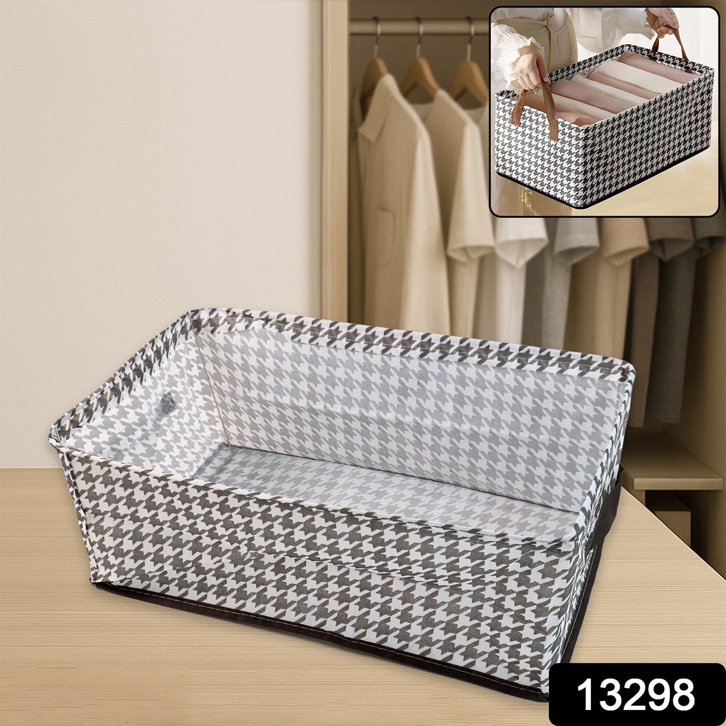 Cloth storage baskets, closet storage bins (42×28 Cm)