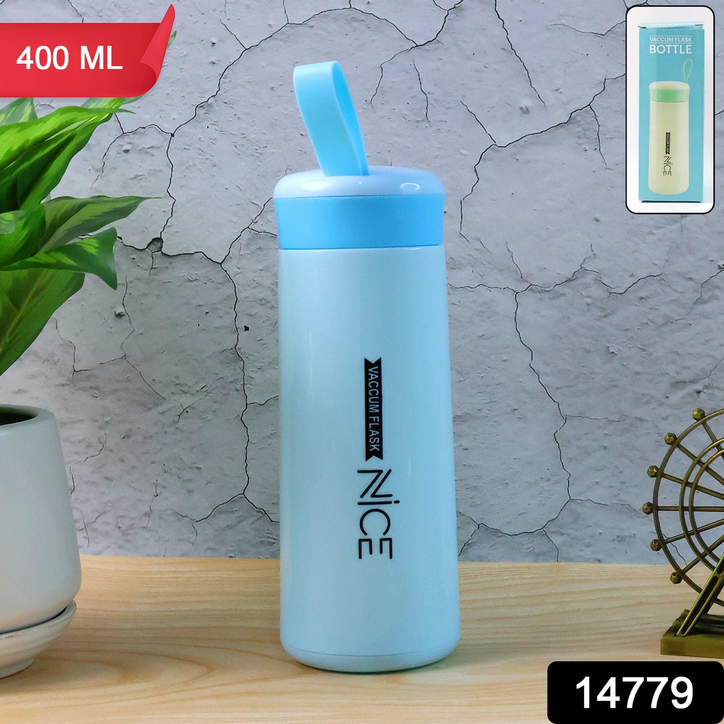Plastic Water bottle 400ml leak proof, water bottle with daily water intake for gym and children, Nice Bottle (1 pc / Mix Color)
